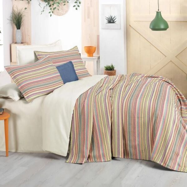 Sarev Norita Yatak Örtüsü Çift Kişilik-Multicolour