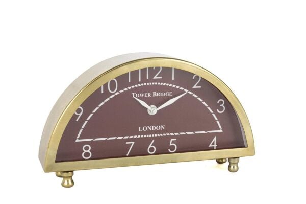 Mikasa Moor Gold Bordo Masa Saati 29x17cm