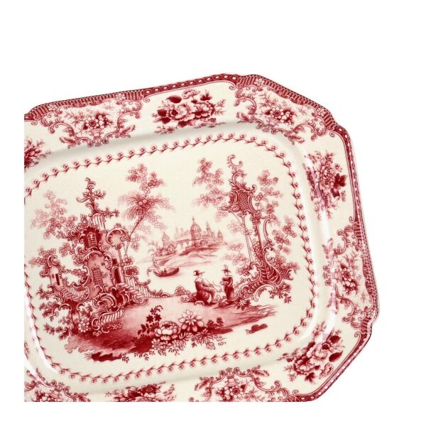 Lucky Art Florantine Sunum Tabaği 31cm Kırmızı