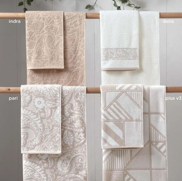 Sarev Dena 80x150 cm cm Havlu-Ekru