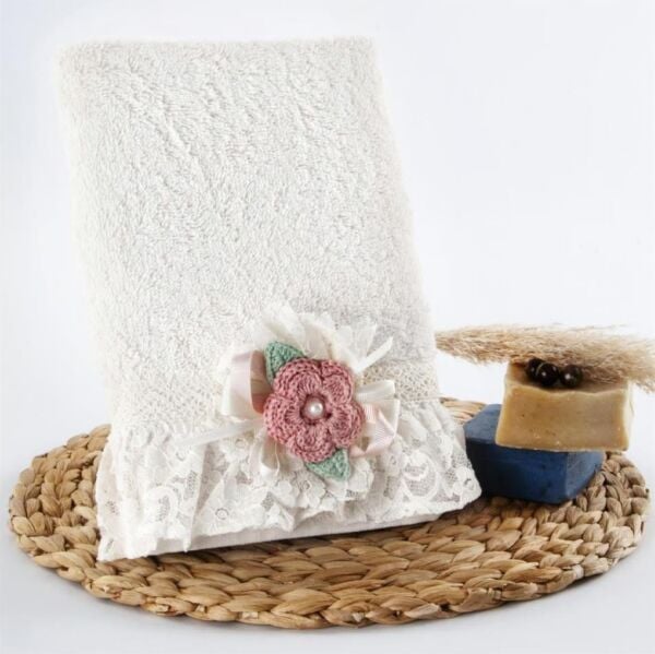 Nazik Home Viano Havlu Krem 30X50