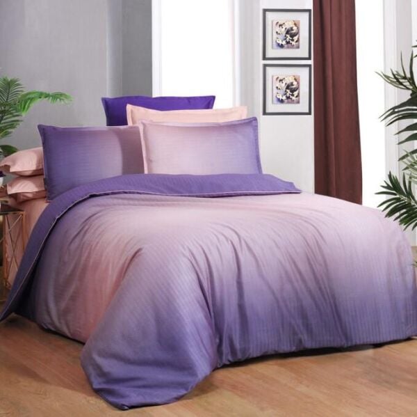 Sarev SolidoTencel Nevresim Takımı Çift Kişilik 4 Yastık-Samon