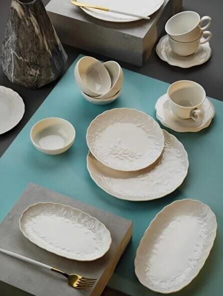 Aryıldız SC Bella Kahvaltı Takımı White 32 Parça