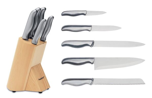 Berghoff 1307143 Essentials 6 Parça Bloklu Bıçak Seti