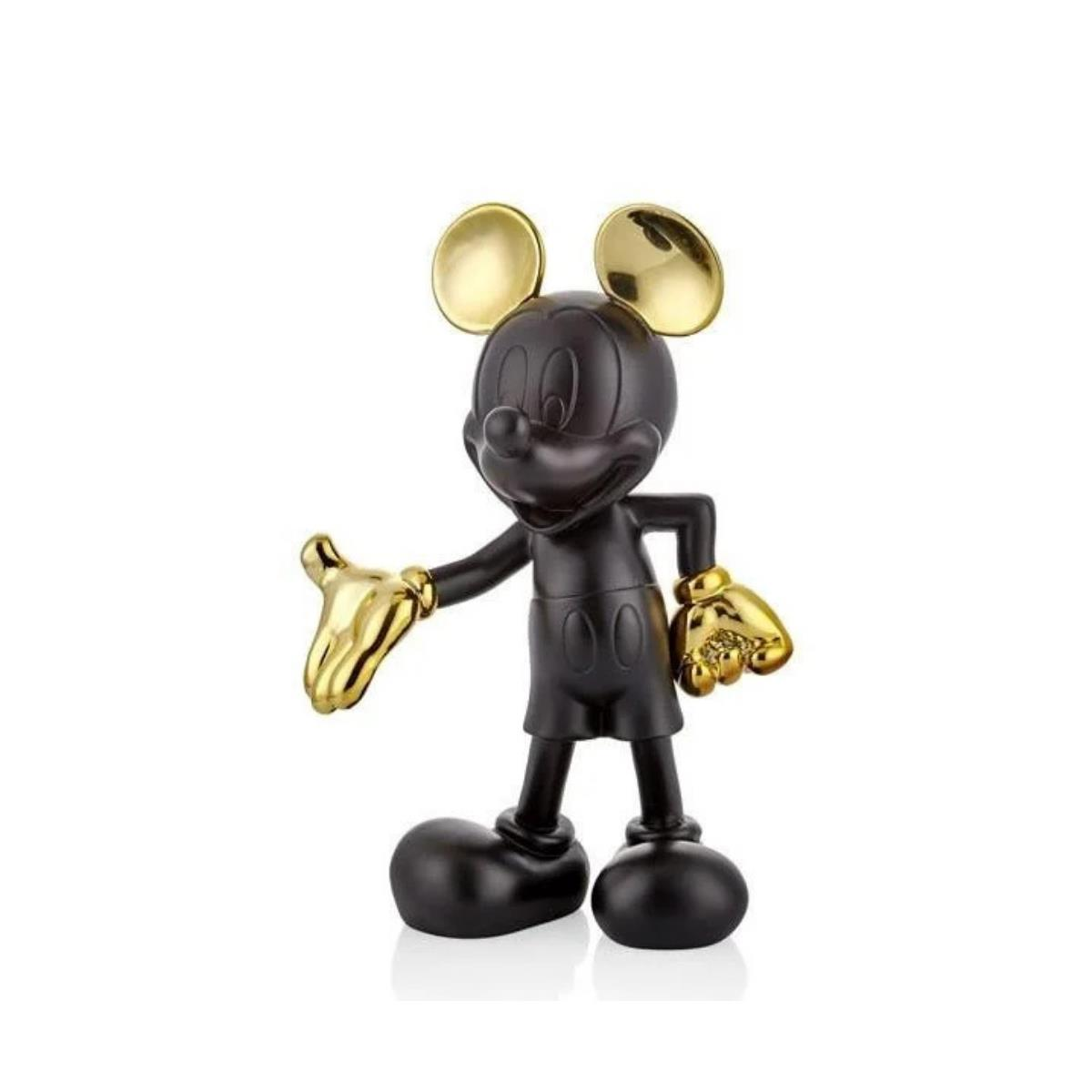 Lamedore Mickey Mouse Black Gold Dekor 18x11x29 Cm