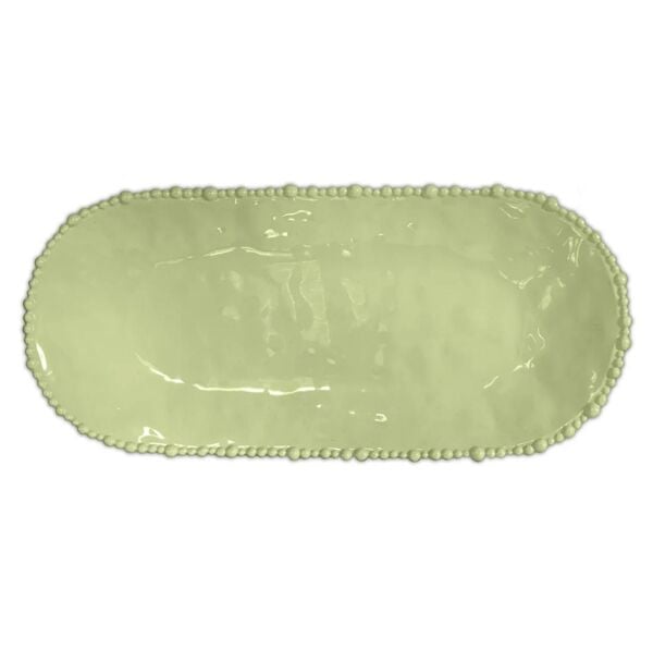Baci Milano Jt&K Melamin Oval Servis Tabağı 53 - Yeşil