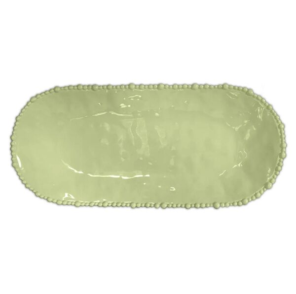 Baci Milano Jt&K Melamin Oval Servis Tabağı 53 - Yeşil