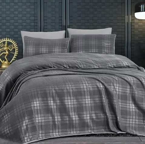 Nazik Home Elite 4 Mevsim Pike Takımı Antrasit Tek Kişilik