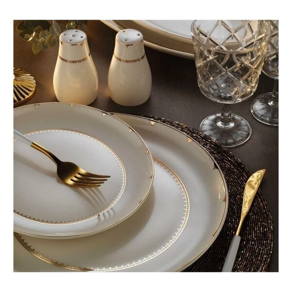 Aryıldız Bone Umbrella Porselen 60 Parça Gold Rose