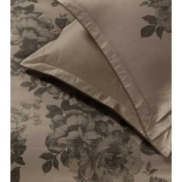 Sarev Lili Marlen Saten Nevresim Takımı Çift Kişilik 4 Yastık Mocha