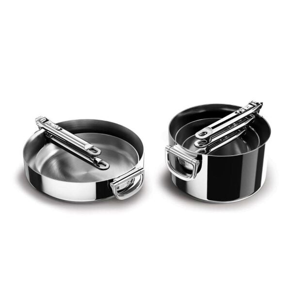 Joseph Joseph Space 3 Katmanlı Paslanmaz Çelik 12 Parça Tencere Tava Seti Paslanmaz Çelik