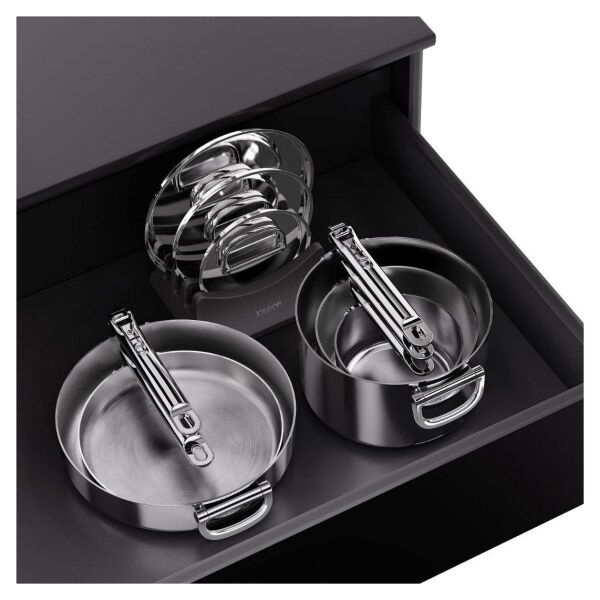 Joseph Joseph Space 3 Katmanlı Paslanmaz Çelik 12 Parça Tencere Tava Seti Paslanmaz Çelik