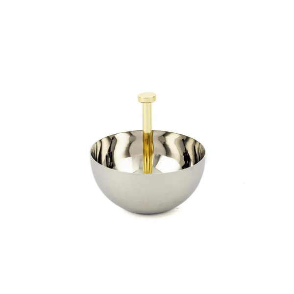 Mikasa Moor Gold Silver Metal Kase 15x15cm