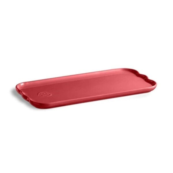 Emile Henry Madeleine Servis Tabağı 2 x 15 x 31,5 cm Pembe