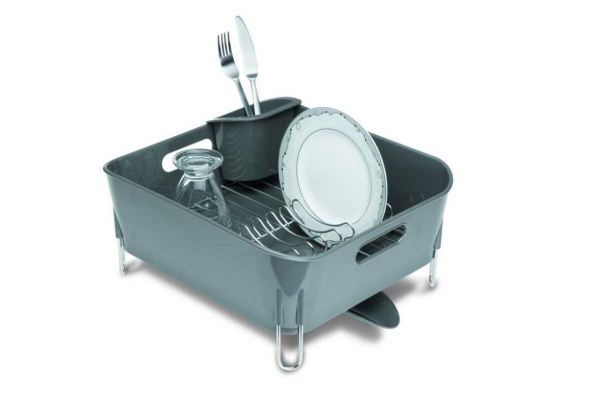 Primanova D-14650 Bianka Paslanmaz Küçük Gri Bulaşık Sepeti