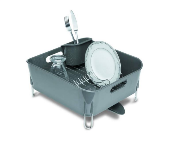 Primanova D-14650 Bianka Paslanmaz Küçük Gri Bulaşık Sepeti