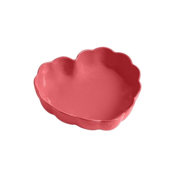 Emile Henry Madeleine Fırın Kabı Kalp 6,5 x 24,5 x26,5 cm Pembe