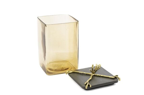 Mikasa Moor Branch Amber Cam Kavanoz 10x20cm