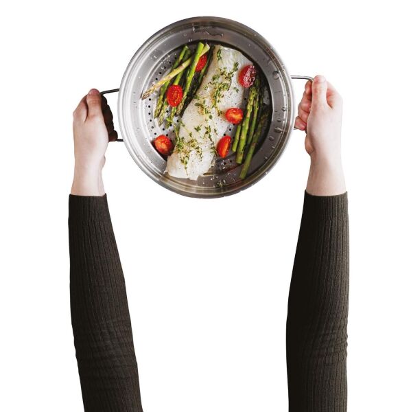 Berghoff Graphite Paslanmaz Çelik Buharda Pişirici Süzgeç 20-24cm