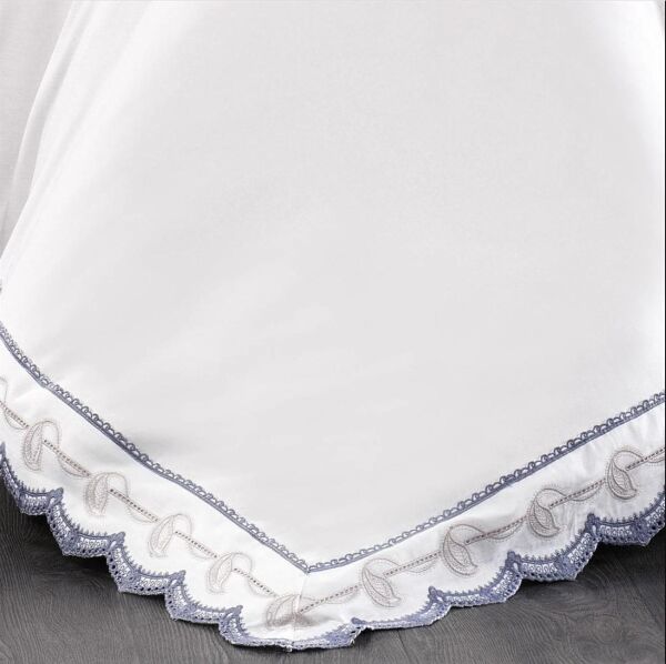 Nazik Home Azra Dantelli Nevresim Takımı Triko Battaniye 7 Parça Seti Beyaz Çift Kişilik