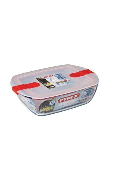 Pyrex 913S065/7045 2'li Dikdörtgen Kapaklı Saklama Kabı Seti