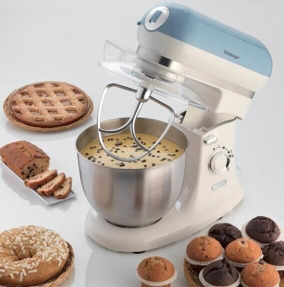 Ariete Vintage 1588 Mavi 1000 W 5.5 lt Mutfak Şefi