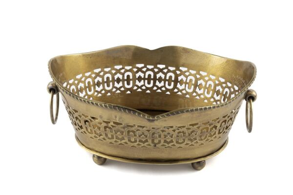 Mikasa Moor Antik Gold Oval Kulplu Kase 22x16x10cm