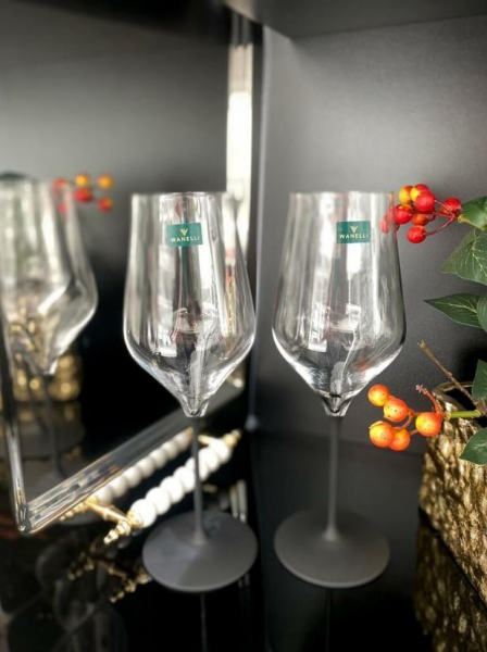 Wanelli Wn1172 Ballet Siyah Ayklı Büyük Su Bardak 6'lıı 520 ml