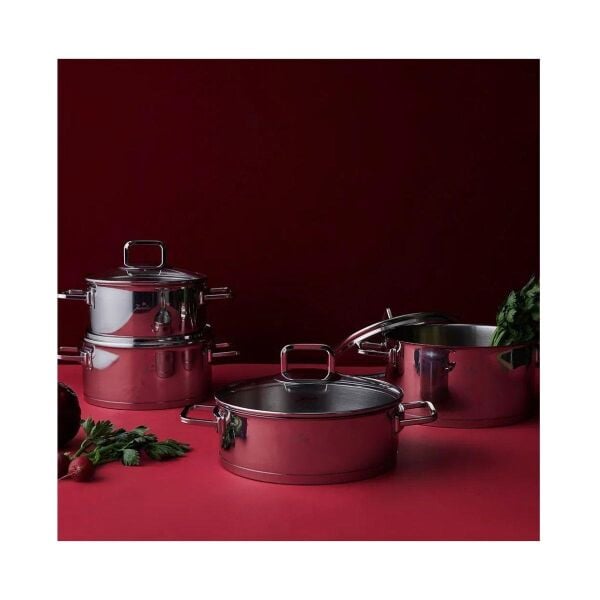 Jumbo New Milas 8 Parça Çelik Tencere Çelik