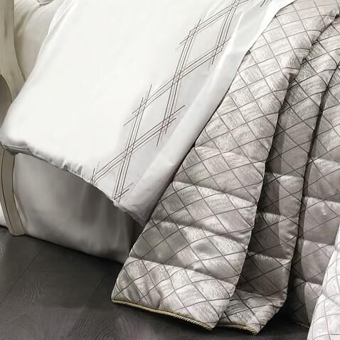 Nazik Home Alizya 14 Parça Çeyiz Seti Krem Çift Kişilik