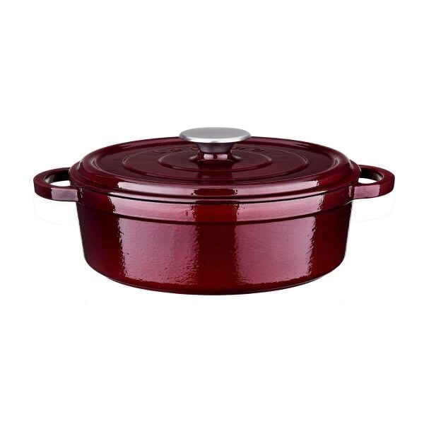 Leggno Flm4881st24mr Flame Döküm Sığ Tencere Bordo 24 Cm