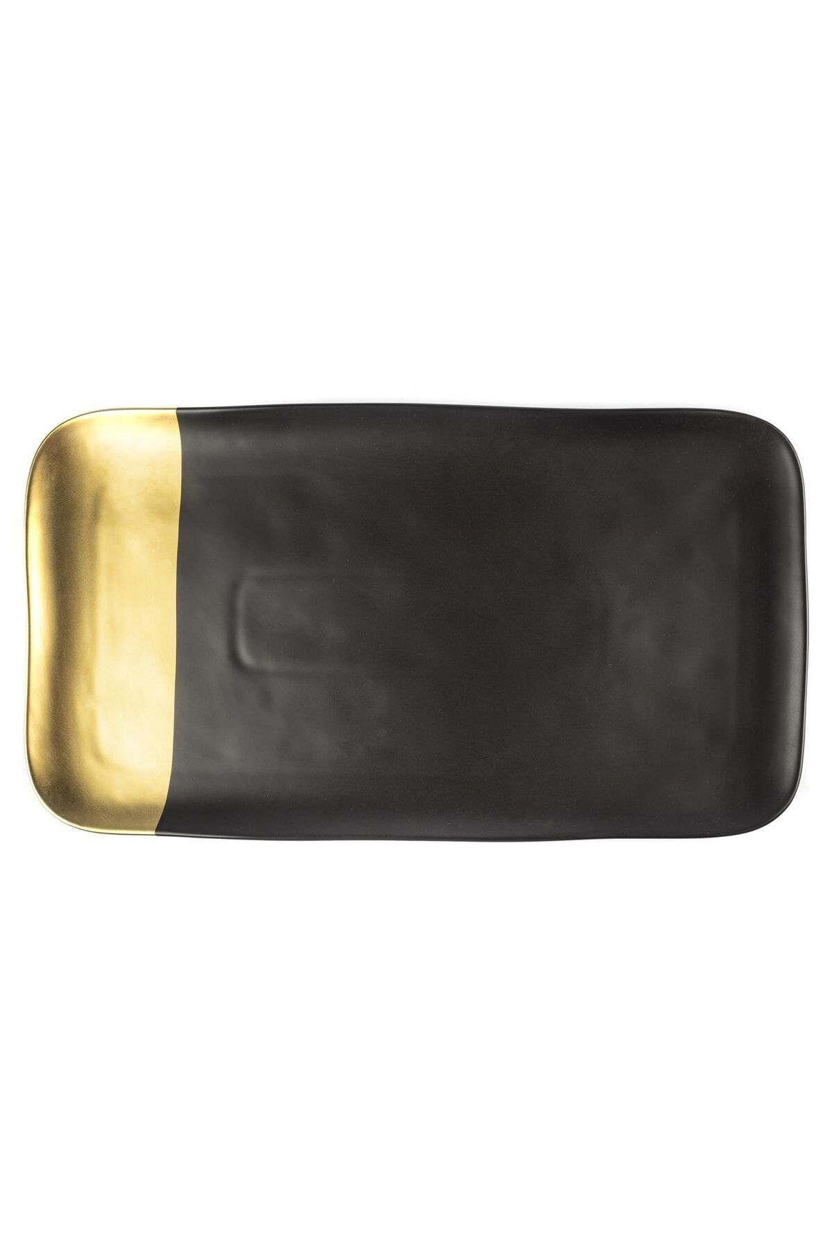 Mikasa Moor Porselen Siyah Dikdörtgen Servis 22 x 40 cm