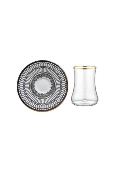 Evaliza Crown Altın 6'lı Çay Seti