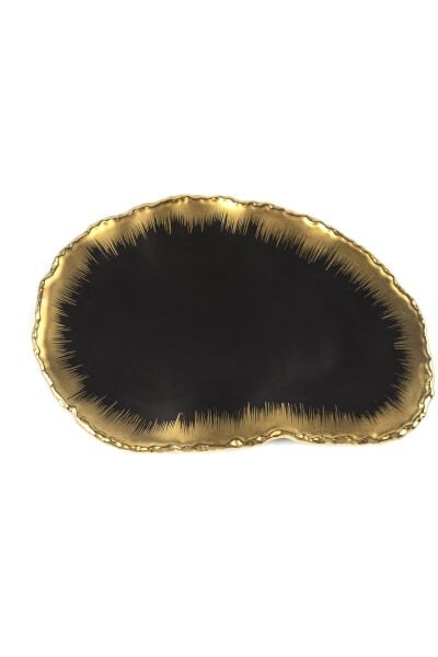 Mikasa Moor Porselen Siyah Gold Servis 37 x 25 cm