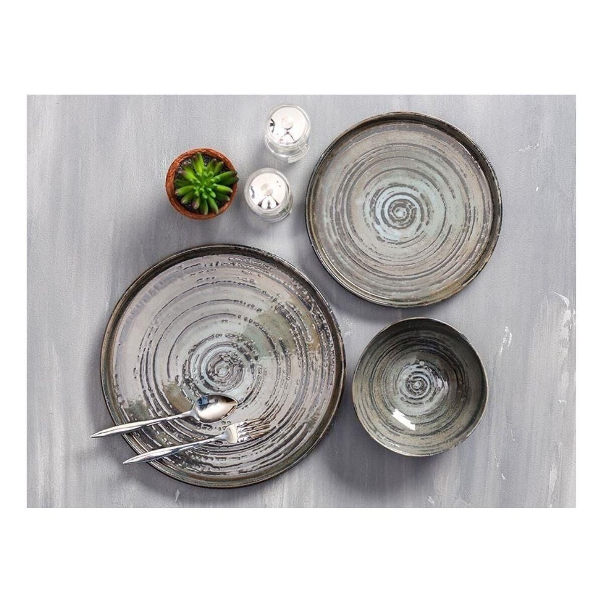 Porland Stoneware Vintage Yemek Takımı 3 Parça