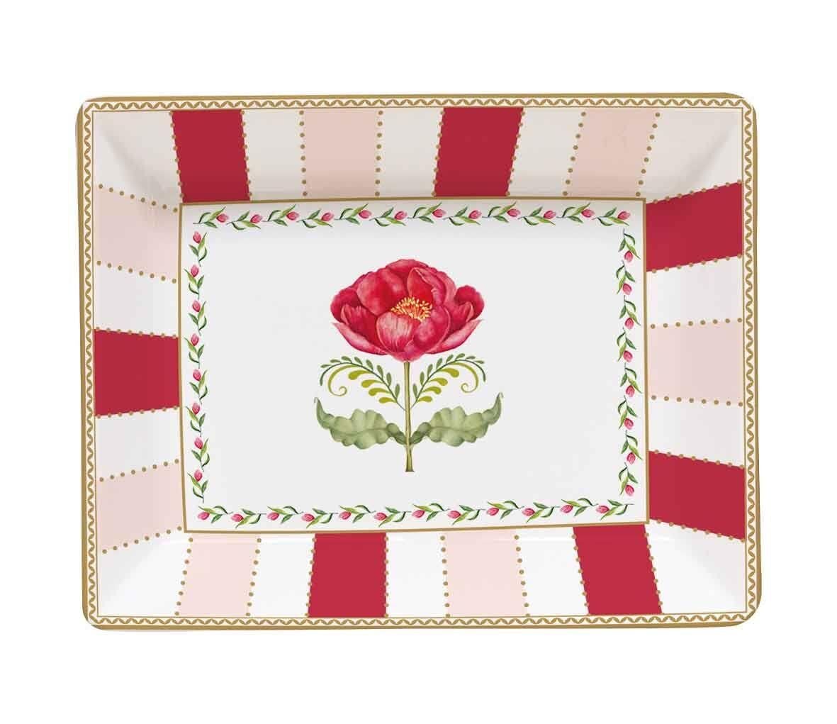 Easy Life Porselen Dekoratif Tabak 14 x 11 cm