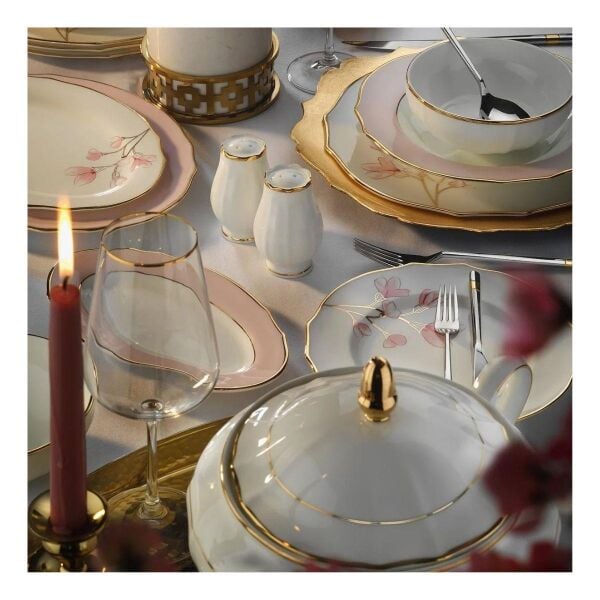 Evaliza Poetica Yemek Takımı 61 Parça Buket Pembe 22510