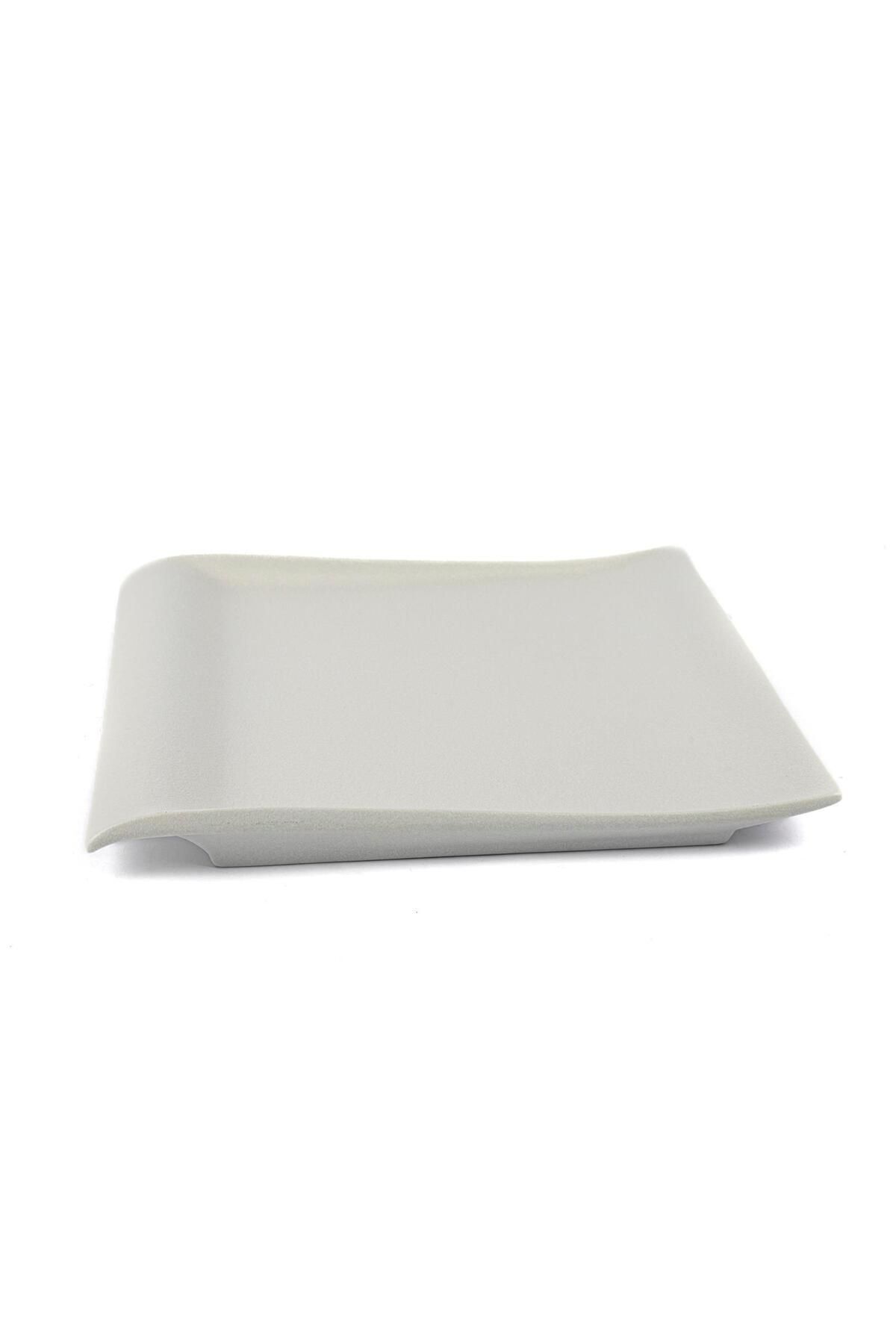 Mikasa Moor Mat Beyaz Pors Kare Tabak 31x31x4cm