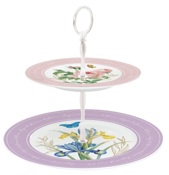 Easy Life 2 Katlı Porselen Sunumluk 14,5 cm / 18 cm