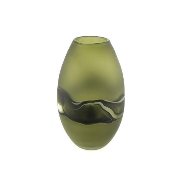 Mikasa Moor Yeşil Buzlu Degrade Cam Vazo 17x28cm