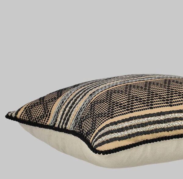 Sarev Elles Kırlent 45x45-Siyah