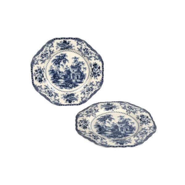 Lucky Art Florantıne 6lı Tabak Seti 27cm Mavi