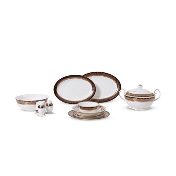 Wanelli FX1083 Cıo Brown 60 Parça Yemek Takımı