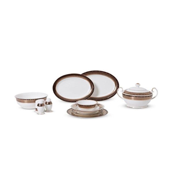 Wanelli FX1083 Cıo Brown 60 Parça Yemek Takımı