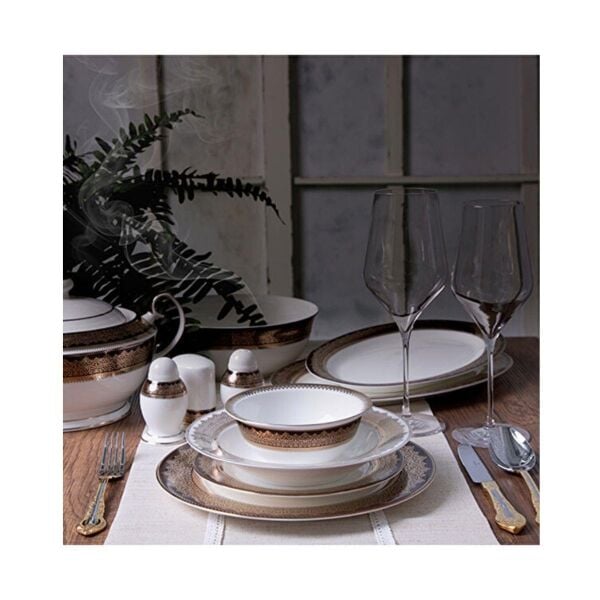 Wanelli FX1083 Cıo Brown 60 Parça Yemek Takımı