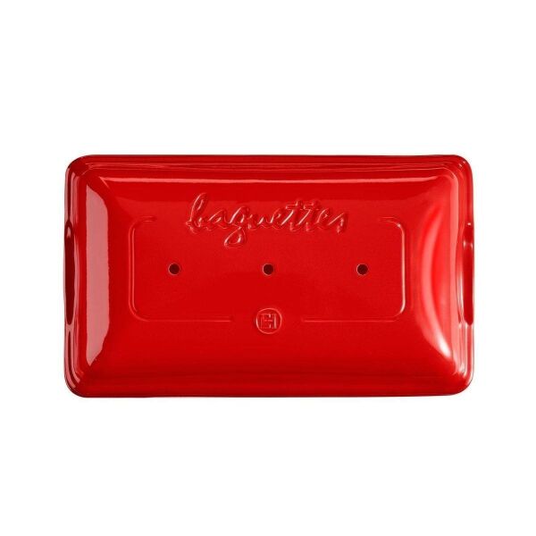 Emile Henry XEH 3lü Baget Ekmek-Fırın Kabı Dikdörtgen 39x23cm Kırmızı