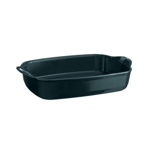 Emile Henry Fırın Kabı Dikdörtgen 36x23,5cm Yeşil-Cedar