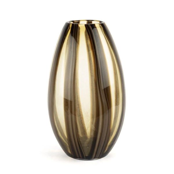 Mikasa Moor AmberKahverengi Desenli Cam Vazo 33x18cm