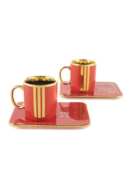 Mikasa Moor Scarlet 2 Li Kahve Fincanı