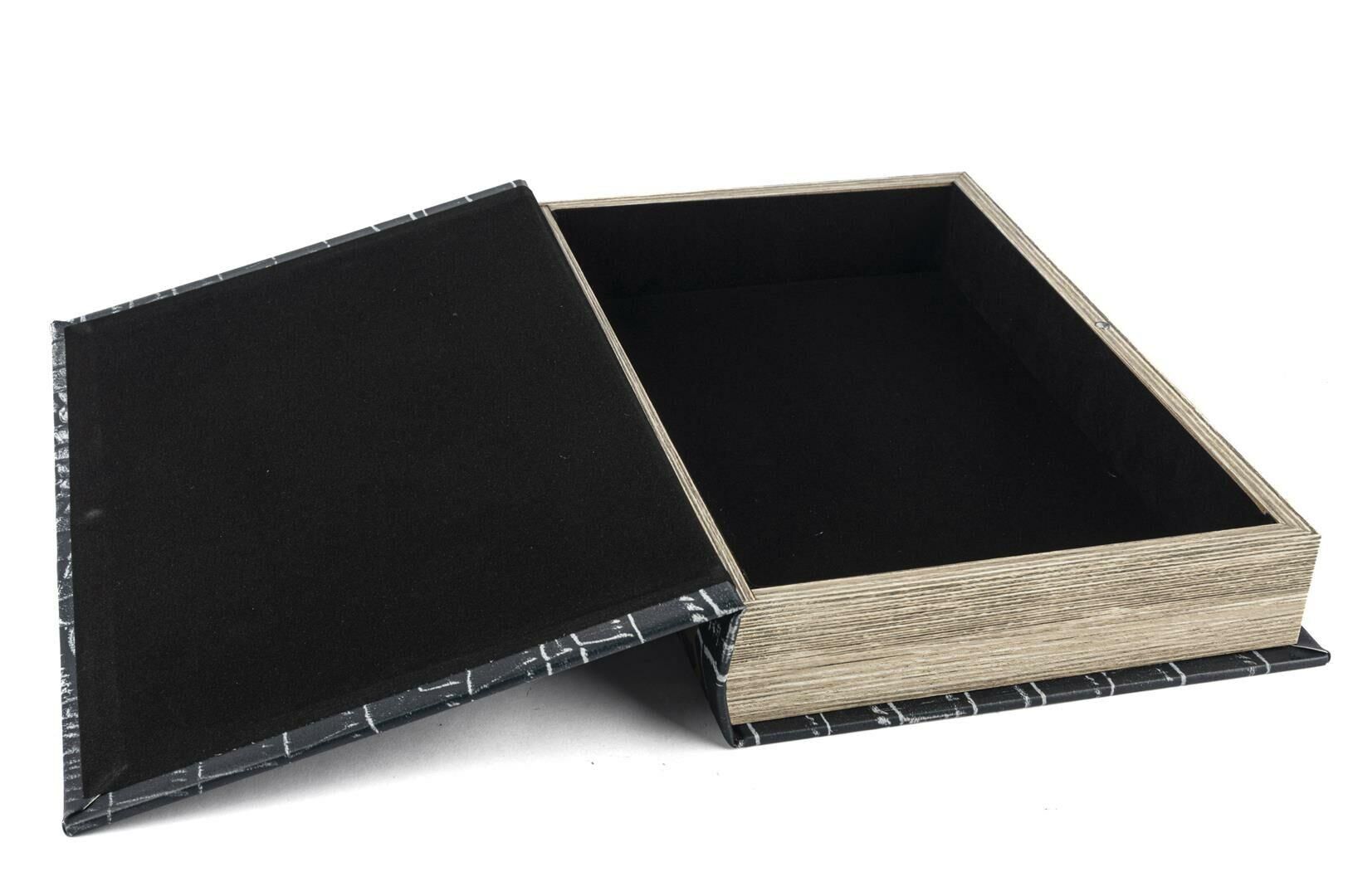 Mikasa Moor Siyah Gold Alligator Kitap Kutu 35x24x3cm